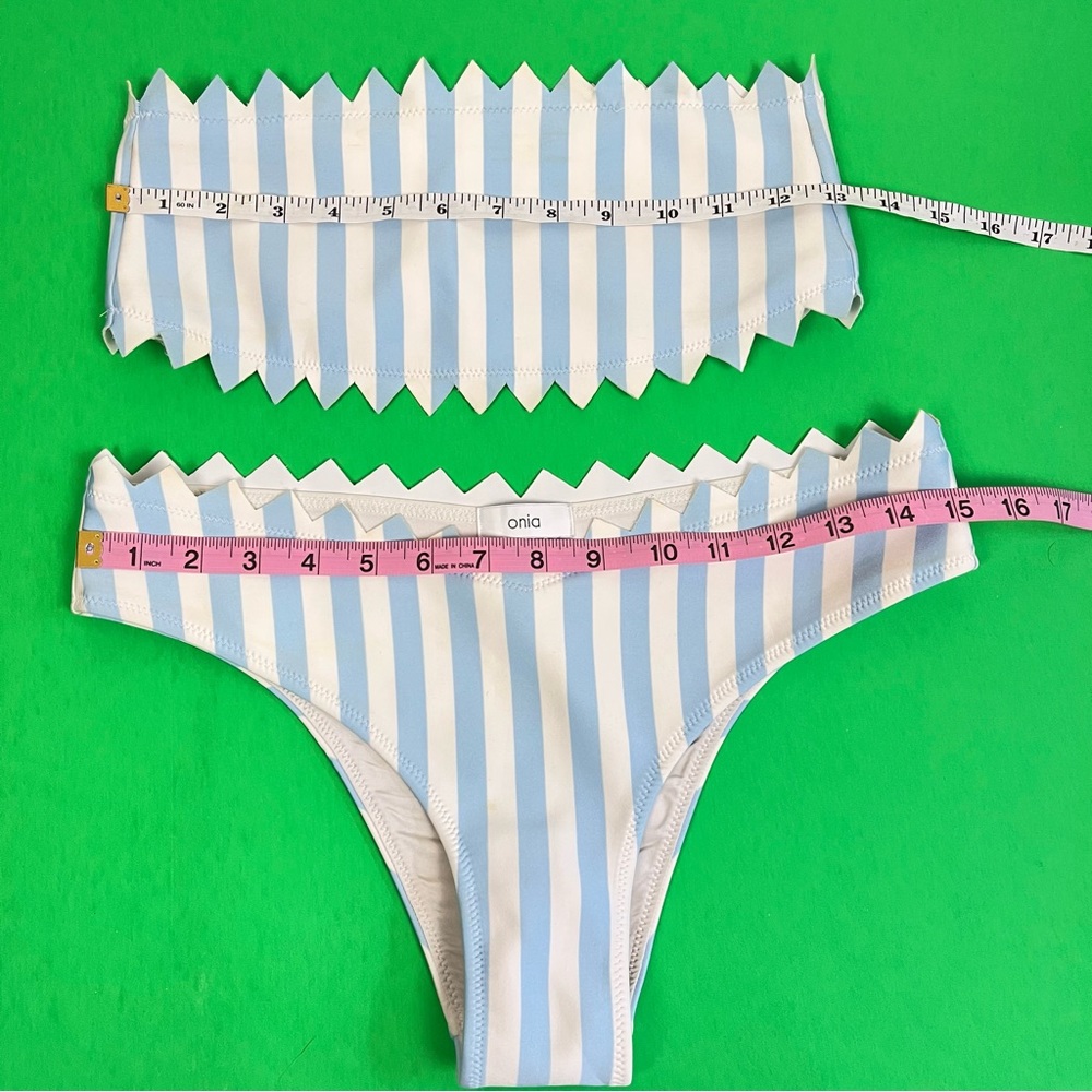 Onia Wilma Astrid Macro Strips Top & Bottom Set Size M - Picture 12 of 12